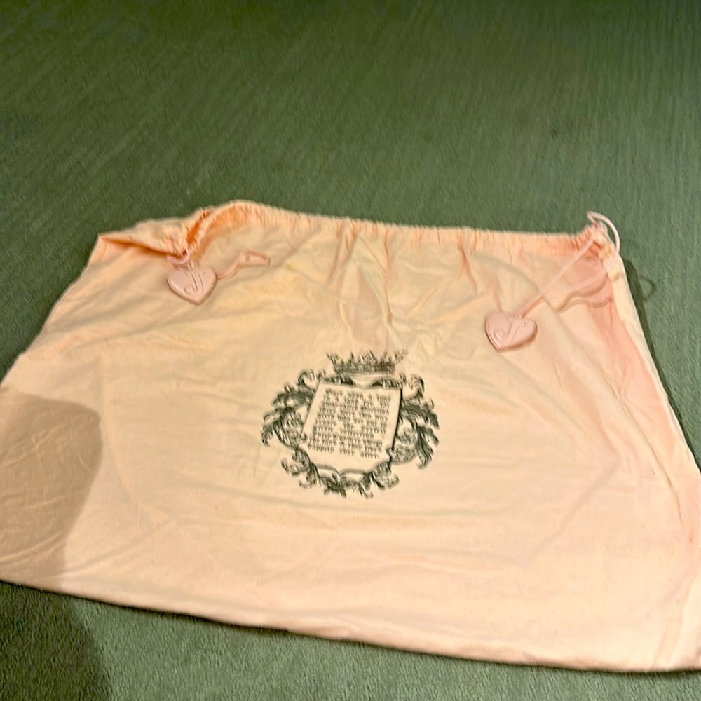 JUICY COUTURE purse dust bag with draw draw closure